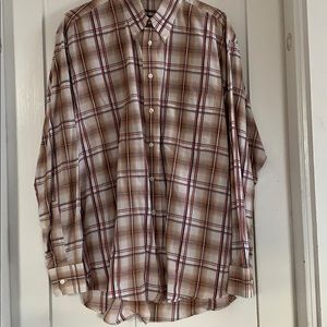 NWOT! Plaid Burberry Mens Dress Shirt
